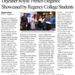 press coverage of Regency College on French food festval